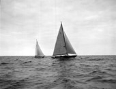 Sailboats on the sea traveling from Fort Lauderdale to Bimini