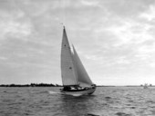 Sailboat on the sea traveling from Fort Lauderdale to Bimini