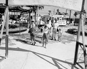 People enjoying themselves at the amusement park - Panama City, Florida