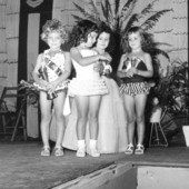 The 1956 Little Miss Smyrna Beach pageant - New Smyrna Beach, Florida.