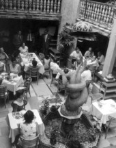 Members of the Southern Governors Conference dining at the Columbia Restaurant - Ybor City, Florida.
