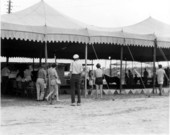 People near circus tent- Venice, Florida