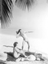 Lyn and Jim Agramonte enjoying the day on the beach during their honeymoon - Sanibel Island, Florida.