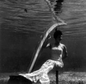 Costumed mermaid at Rainbow Springs - Dunnellon, Florida .