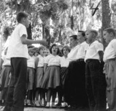 Children's singing group performs at the Florida Folk Festival - White Springs, Florida