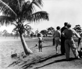 Golfer plays at a golf tournament - Fort Lauderdale, Florida