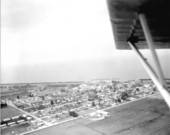 Aerial view of Pahokee, Florida.