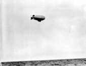 Blimp flying over the Marquesas Keys