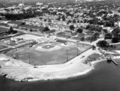 Aerial view of a baseball field - Pensacola, Florida.