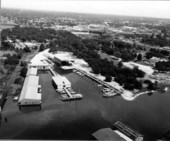Aerial view of the Yacht Club - Pensacola, Florida .