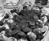 A big dish of cabbage al a turque in the Cherry Plaza Hotel - Orlando, Florida