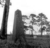 Tombstone in Saint Joseph's Cemetery - Port Saint Joe, Florida.