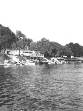 View of Sportsman's Lodge on the Saint Johns River - Welaka, Florida.