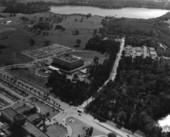 Aerial view of VA Medical Center - Gainesville, Florida.
