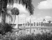 A colonnade of pastel missiles displayed at the Tupperware Jubilee - Orlando, Florida