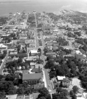 Aerial view of Pensacola.