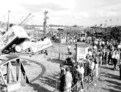 Crowds waiting for rides at the North Florida Fair - Tallahassee, Florida