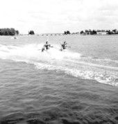 Water skiing performers at the Tri-city suncoast festival - Treasure Island, Florida