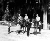Margie, Nancy and Susan O'Farrell with their horses - Ocala, Florida