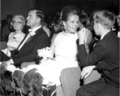 Florida's 36th Governor Claude Kirk sits with mother (left) and fiancee Erika Mattfeld at inaugural ball - Tallahassee, Florida.