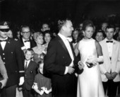 Florida's 36th Governor Claude Kirk and his fiancee Erika Mattfeld at inaugural ball - Tallahassee, Florida.