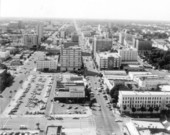 Aerial view of the developed city - Saint Petersburg, Florida.
