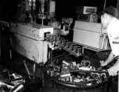 Inside the Lykes Brothers meat canning plant - Tampa, Florida.