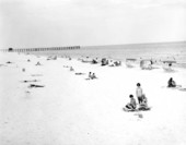 View of people enjoying the beach.