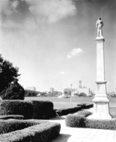 Large monument in Lake Eola Park - Orlando, Florida.