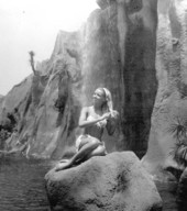 Model Melody May posing at the Jungle Land attraction in Panama City.