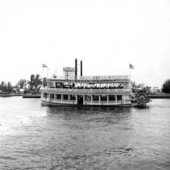 Paddle steamboat on the Atlantic Intracoastal Waterway - Fort Lauderdale, Florida