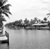 Homes on the Atlantic Intracoastal Waterway - Fort Lauderdale, Florida.