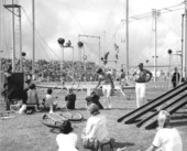 Florida State University Flying High Circus performs during Oktoberfest in Cocoa Beach