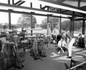 Two men testing putters at the Killearn Country Club - Tallahassee, Florida