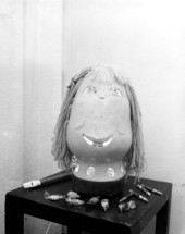 Ceramic lamp by Genell and Blair Boozer - New Smyrna Beach, Florida