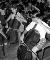 Members of the orchestra at the Florida International Festival rehearsal - Daytona Beach, Florida