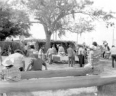 Scene from the Seminole Indian "Chalo Nitka" festival - Moore Haven, Florida.