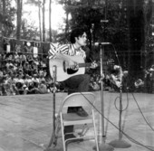Guitarist performs during the Florida Folk Festival - White Springs, Florida