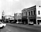 Businesses along a Fernandina Beach street - Fernandina Beach, Florida