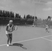 Tennis players on the tennis court - Eau Gallie, Florida
