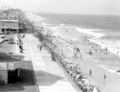 Promenade on the beach.