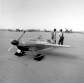 Model airplane on display at the Greater Miami Air Race - Miami, Florida