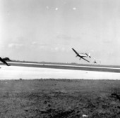 Stunt flying at the Greater Miami Air Race - Miami, Florida.