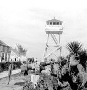 Wooden tower at the House of Refuge Museum - Stuart, Florida