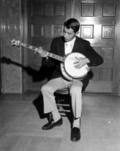 Unidentified man playing banjo at the Stephen Foster State Memorial - White Springs, Florida