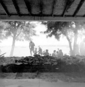 Barbecue on the beach during the Leif Erickson Day Festival