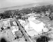 Aerial view of Sarasota hospital.