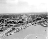 Aerial view of the coastline - Sarasota, Florida.