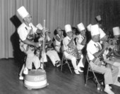 Kitchen band performs at the King Neptune Frolics festival - Sarasota, Florida.