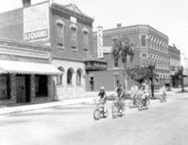 Bicycling through the streets - Fernandina Beach, Florida